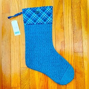 NWT: LUG CHRISTMAS STOCKING- PLAID GREY